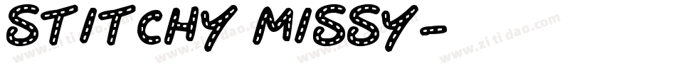 Stitchy Missy字体转换